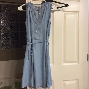 Loft denim shirt dress XS